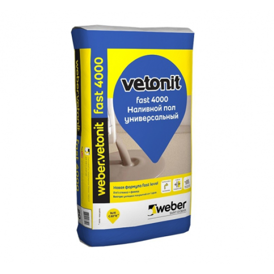 Наливной пол Weber Vetonit 4000 20кг