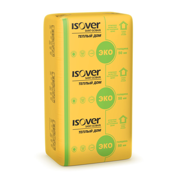 ISOVER Теплый Дом 1170x610x50мм (14 плит) уп. 10м2